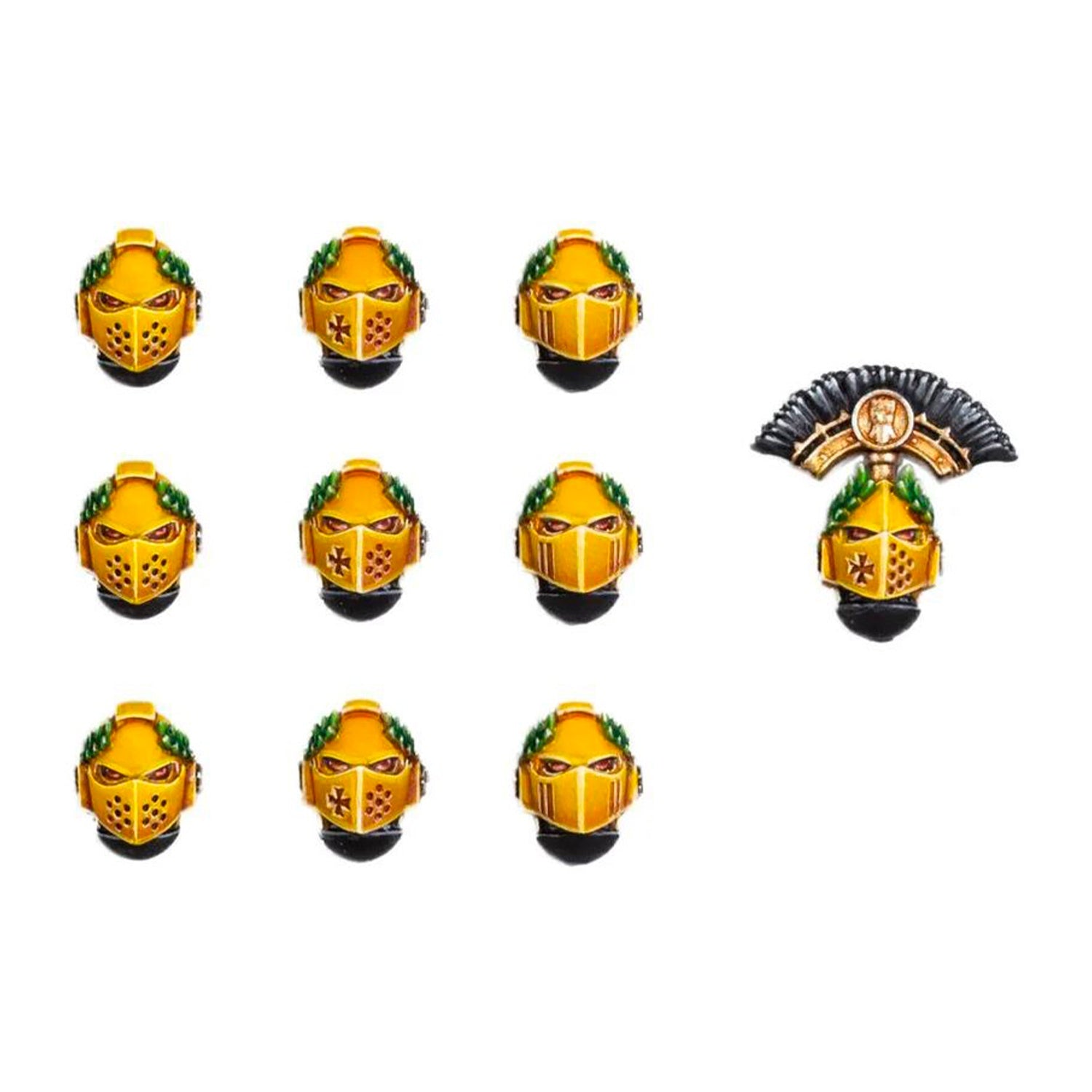 Imperial Fists MKVI Heads